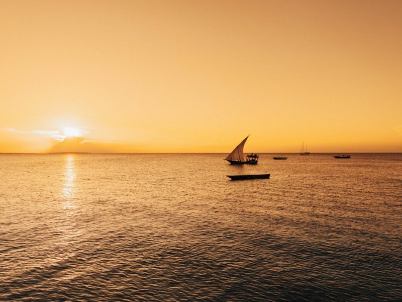 sailing in Zanzibar